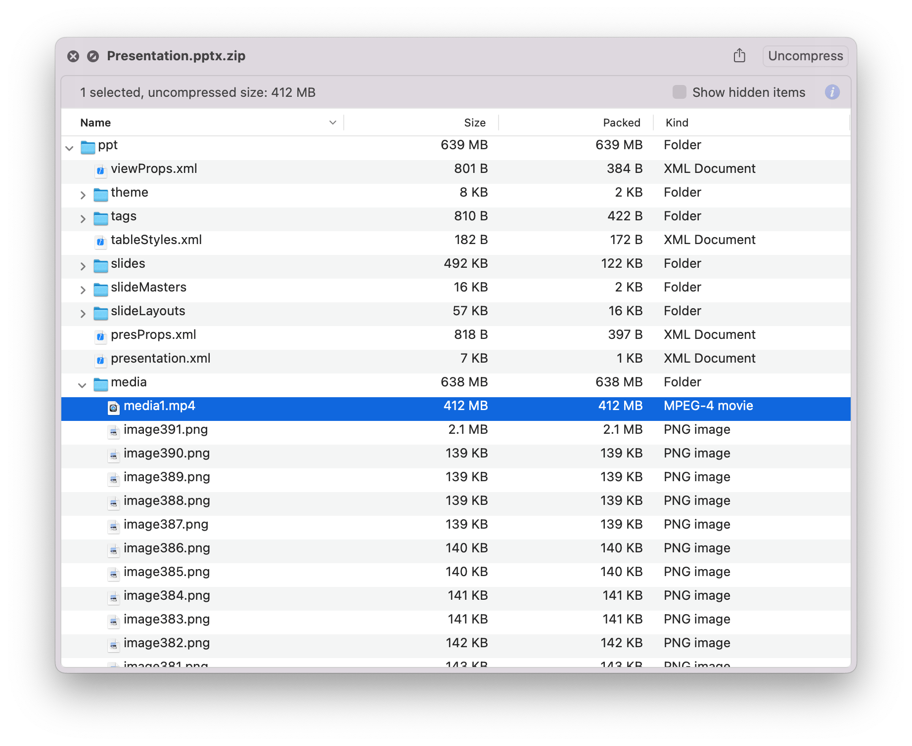 How to unzip Office files on Mac